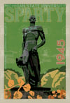 Michigan State University Sparty Limited Edition Vintage Style Travel Poster Art | Print No 052