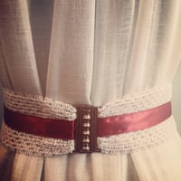Image 4 of Vasilisa Embellished Crimson & Lace Belt