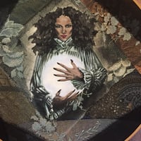Image 3 of Bella Strega Fabric-Collaged Wall Art