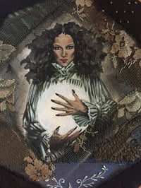 Image 1 of Bella Strega Fabric-Collaged Wall Art