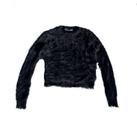 Image 1 of Around The Fur Black Sweater
