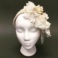 Image 3 of Shades of Pale Lace Floral Headpiece