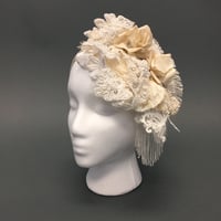Image 1 of Shades of Pale Lace Floral Headpiece