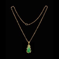 Image 3 of 10 K Baby Buddha Pendant (Partially Iced)