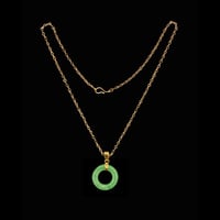 Image 3 of 10 K Mini Donut Pendant 