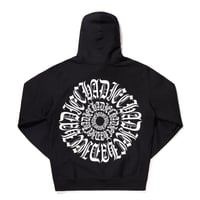 Image 2 of PREMIUM HEAVYWEIGHT REPEAT HOODIE - BLACK