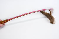 Image 3 of Handmade Backscratcher made out of Spectraply called Pink Lady, Maple wood Accents, Valentine Gift