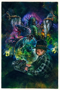 Image 1 of Southern Fried & Horrified Art Print by Justin T. Coons (signed by author & artist)