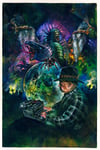 Southern Fried & Horrified Art Print by Justin T. Coons (signed by author & artist)
