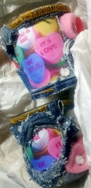 Image 3 of Tasty Raw Edge Denim Clean Love Sweetheart Candle Set