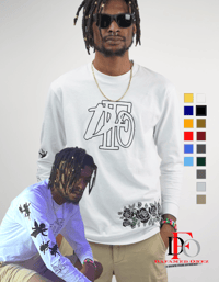 Black Rose Cherub Long Sleeve