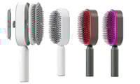Self-cleaning hair brush