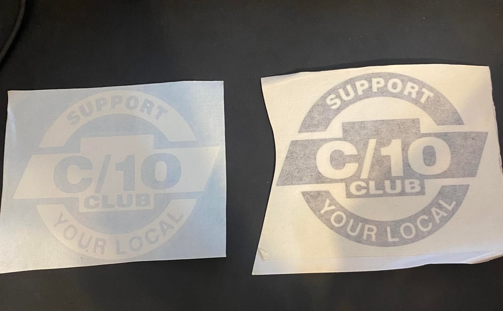 Image of support c/10 club sticker