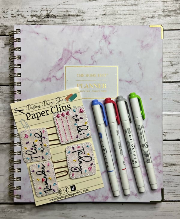 Image of Organizational Paper Clips |Today|ToDo|This Week|Reminder