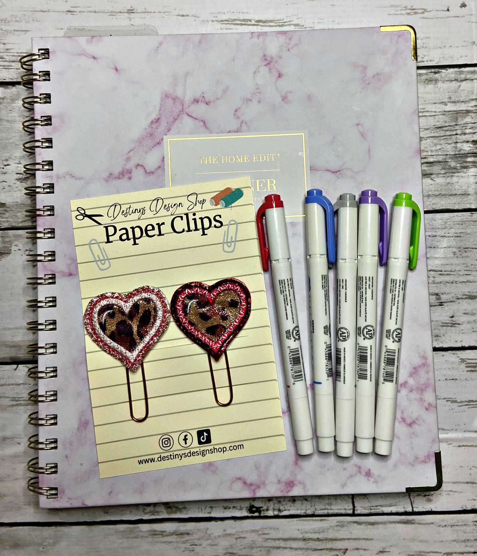 Planner and Journal Clips, Paper Clips and Bulldog Clips