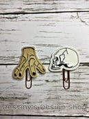 Image 2 of Skull|Creepy Hand| Planner Paper Clips