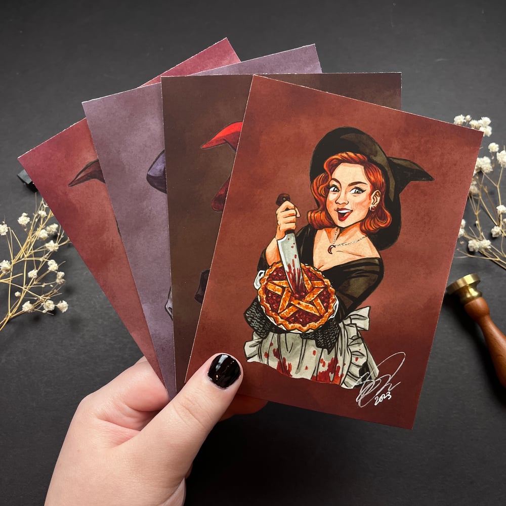 Valentine Witch Mini Prints/ Witchy Valentines
