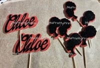 Image 3 of Cupcake Toppers/Personalized option