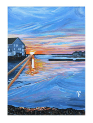 Image of Sunset In Ocean City Print