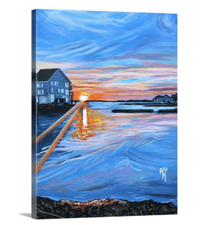 Image of Sunset In Ocean City Print