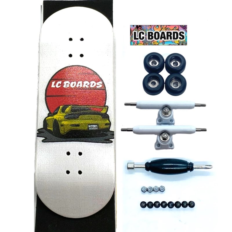 LC BOARDS Fingerboard 98x34 Complete LC Graphic With Foam Grip Tape