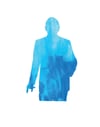 A Man Built out of Blue Acrylic [11"x14" Print]