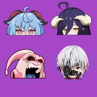 Image 1 of Peekers - Albedo, Ganyu, Ken Kaneki, Majin Buu