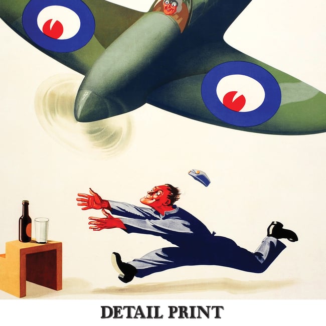 My Goodness My Guinness (Plane) | John Gilroy | 1940 | Vintage Ads | Wall Art Print | Vintage Poster