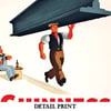 Guinness For Strength (Steel Beam) | John Gilroy | 1934 | Vintage Ads | Vintage Poster