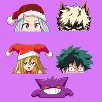 Image 1 of Peekers - Eri, Dark Magician Girl, Katsuki Bakugo, Deku Izuku Midoriya, Gengar