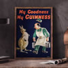 My Goodness My Guinness (Kangaroo) | John Gilroy | 1925 | Vintage Ads | Vintage Poster