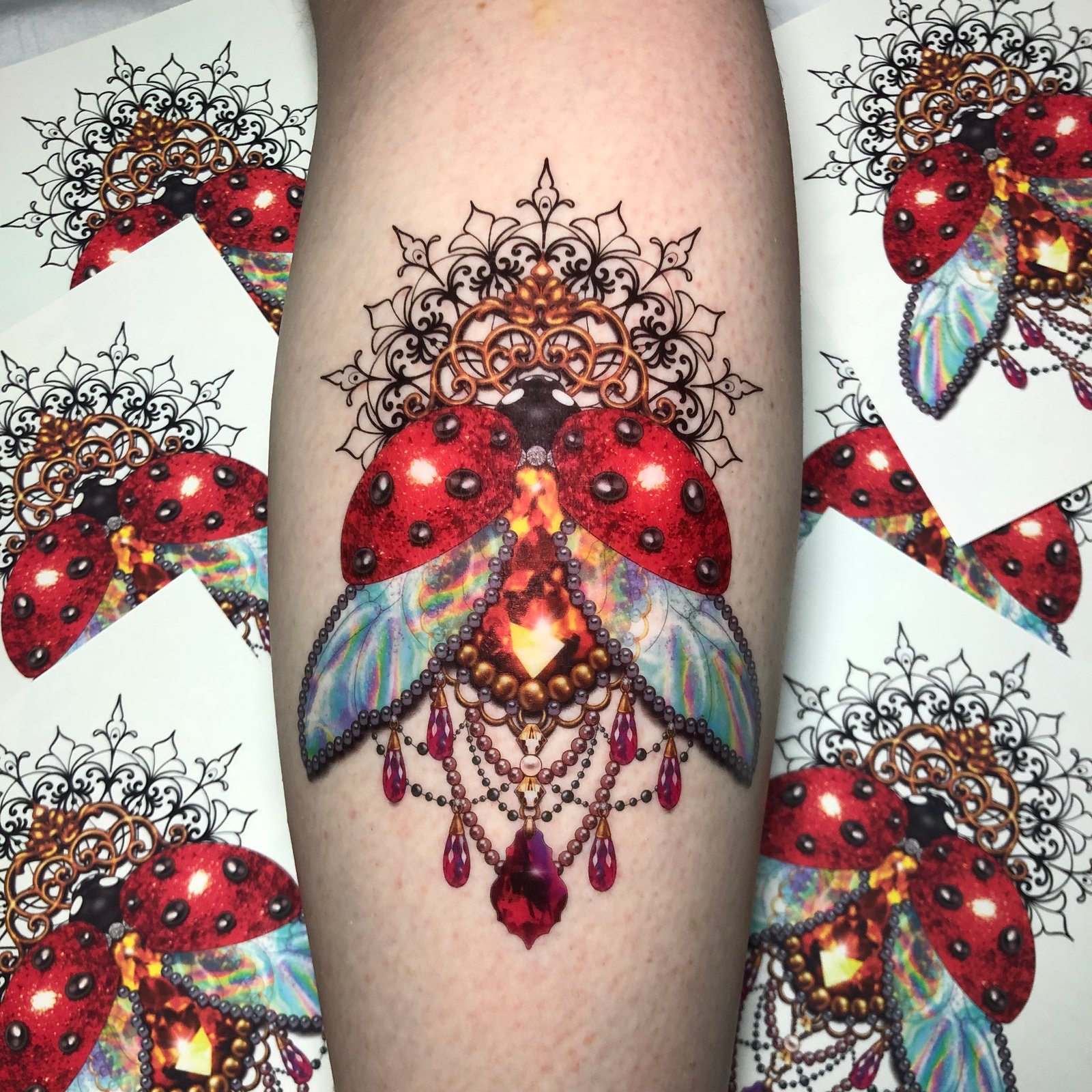 Ladybird Temporary Tattoo (Set of 3) – Small Tattoos