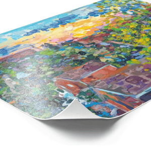 Image of Sunset On Balcony Print