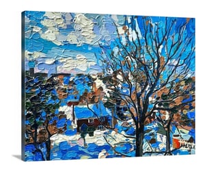 Image of Winter On Balcony Print