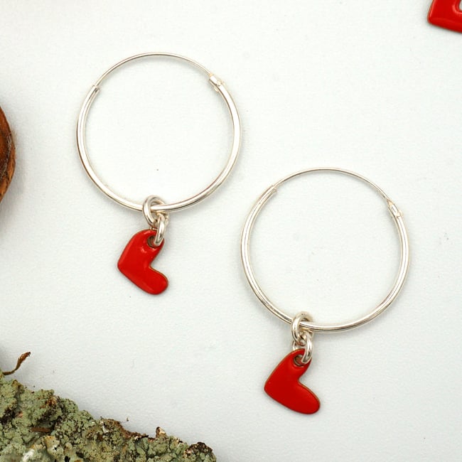 Orecchini cuori storti creole