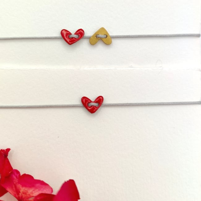 Bracciale Arcaica cuore rosso