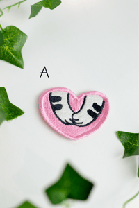 Image 1 of Patchs pattes chat custom