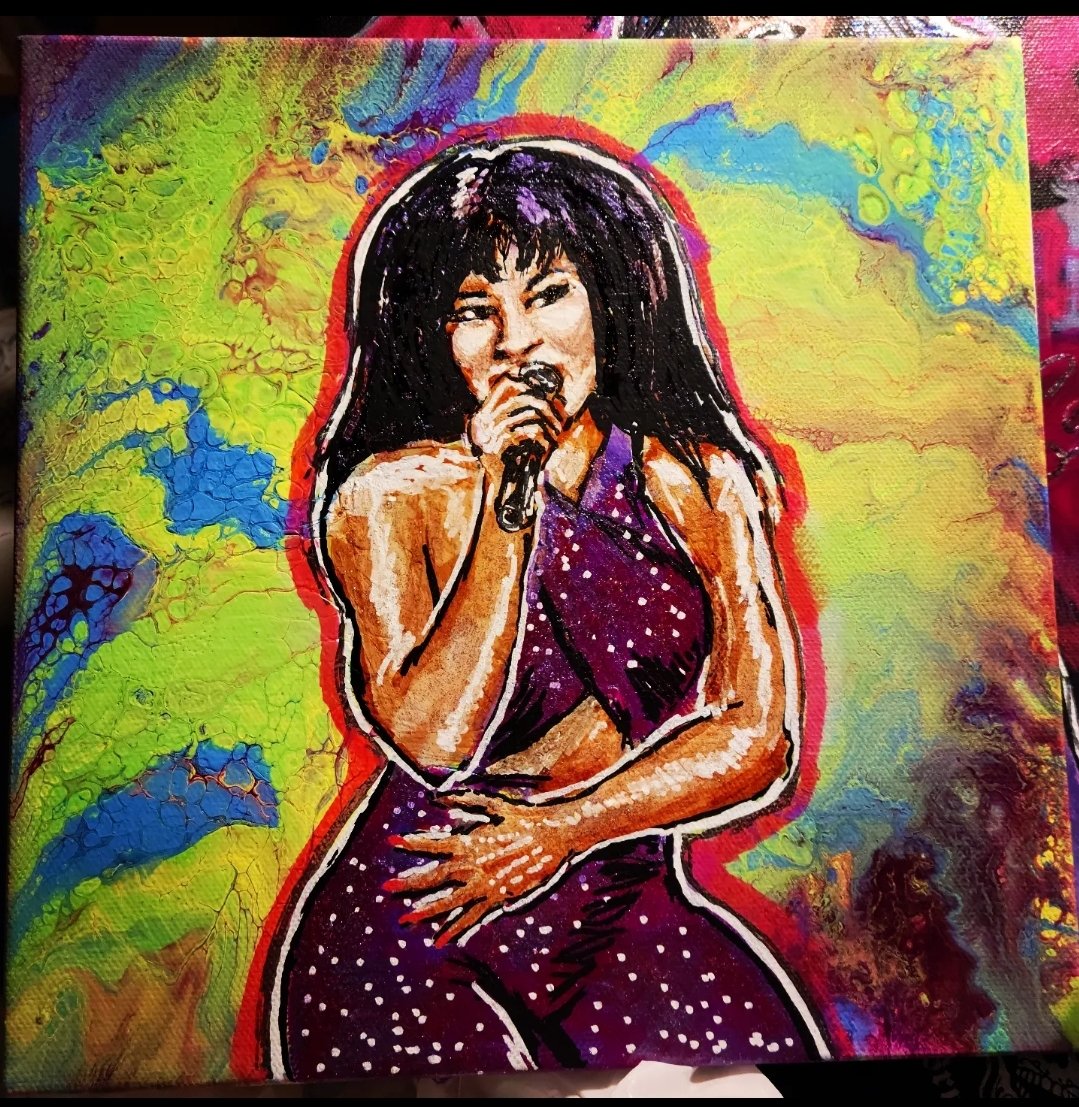 Selena Quintanilla painting