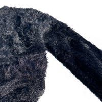 Image 2 of Around The Fur Black Sweater