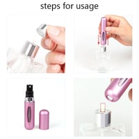 Mini Portable Perfume  Refillable Aluminum Atomizer Spray Bottle  Cosmetic Tool