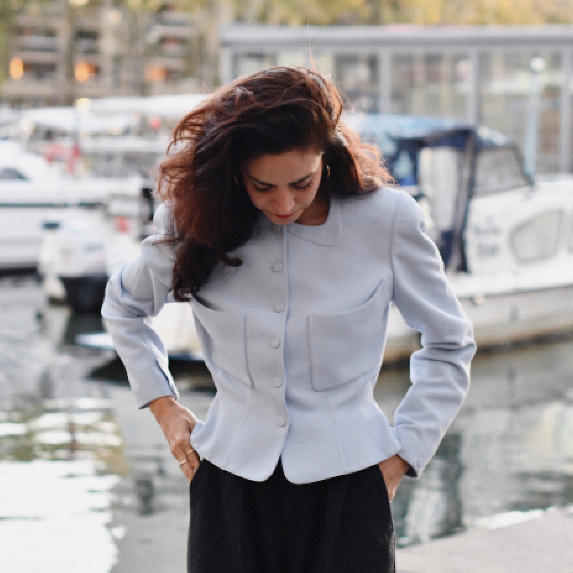 ジャケット・アウター Thierry Mugler asymmetry belted jacket 1980s Thierry Mugler jacket | Mariella Castaneda Vintage