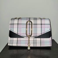 Image 1 of Black Plaid Purse