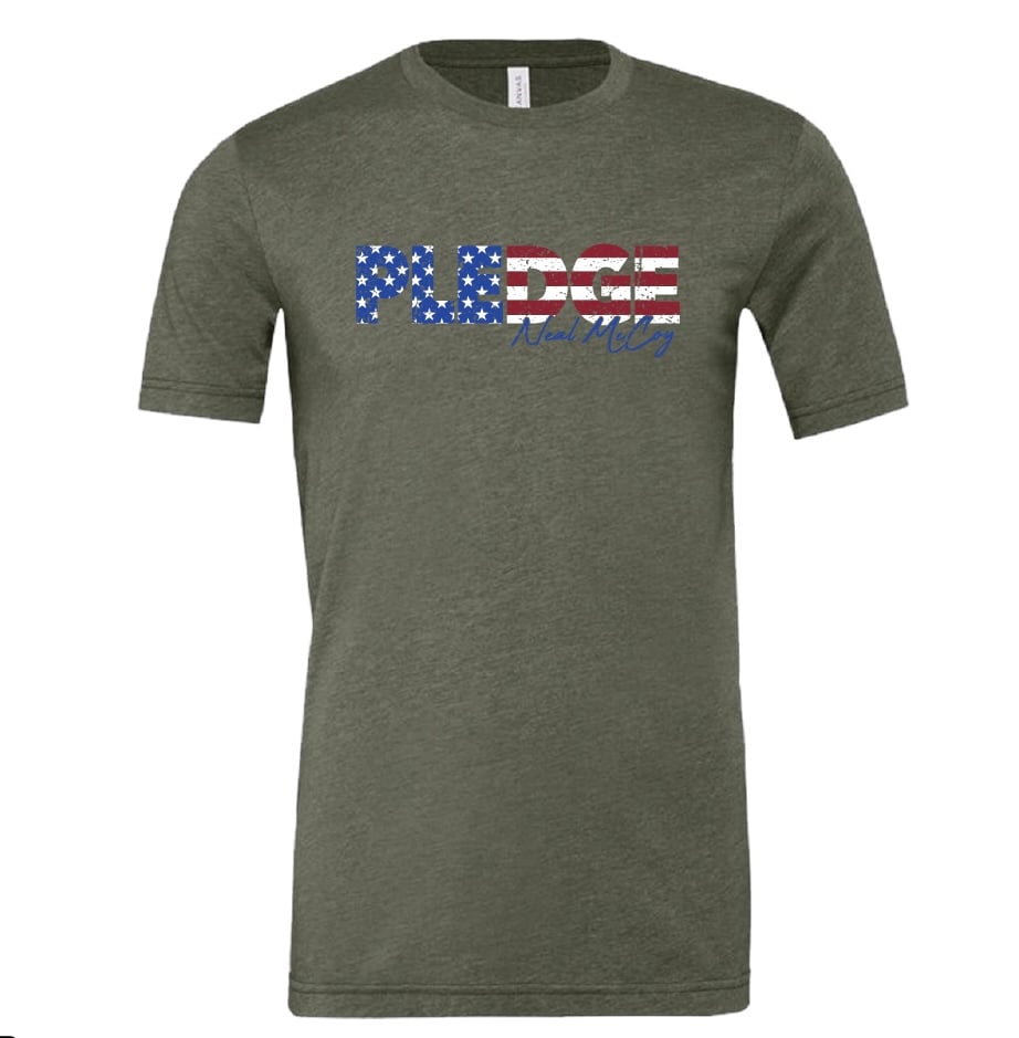 Neal McCoy — Pledge Signature Tee in Hunter Green