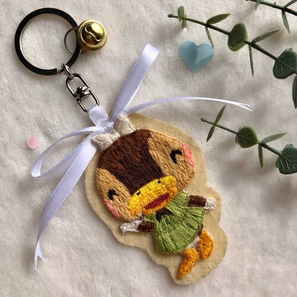 Image of Deira · Animal Crossing New Horizons | Hand embroidered keychain