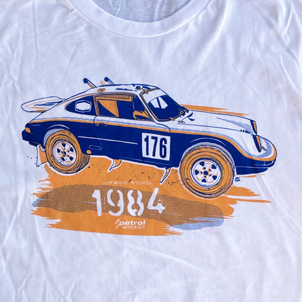 Petrol Emotion Dakar 1984 Porsche T Shirt