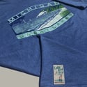 Vintage Style “Dune”  Unisex t shirt in Bois Blanc Blue
