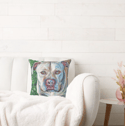 Pitbull Throw Pillow