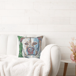 Image of Pitbull Throw Pillow