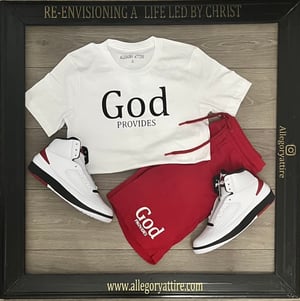Image of God Provides: Through it all (White shirt)