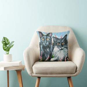Image of Cat Eyes Throw Pillow